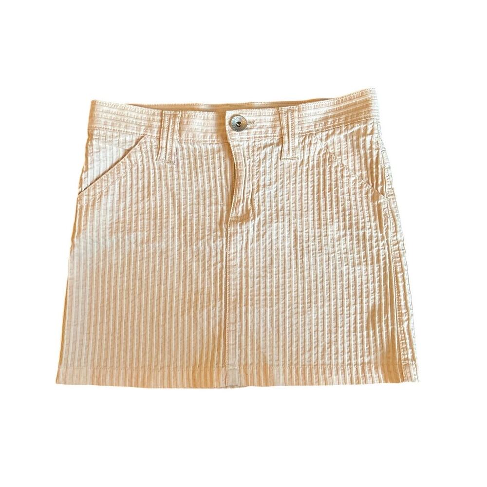 Armani Exchange Pink Pinstripe Mini Skirt - Size 0